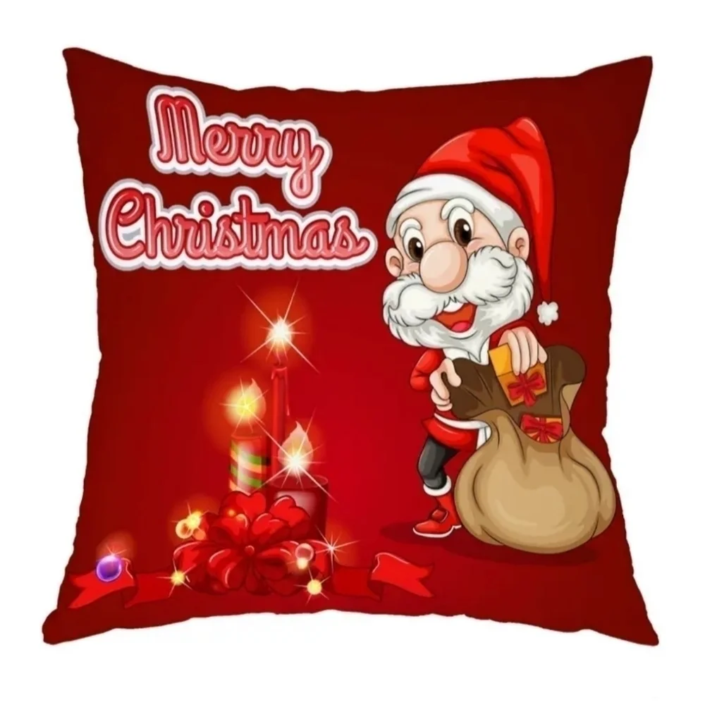 NWT cartoon Christmas Santa home decor accent decorative pillow case - Picture 1 of 2